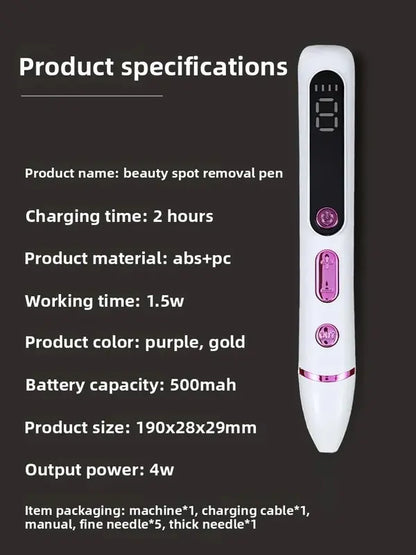 Slimoly™ LCD Beauty Pen - Rejuvenating Facial Massager with Ultrasonic Vibrations for Fine Lines & Circulation - Portable Travel Design