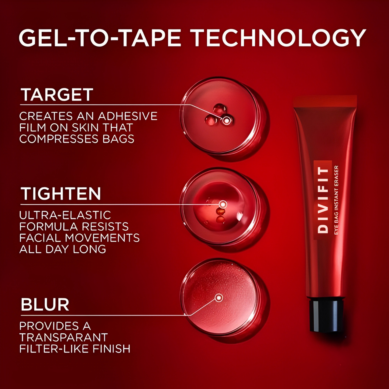 Eye Bag Instant Eraser, Tightens, Firms, & Blurs Wrinkles