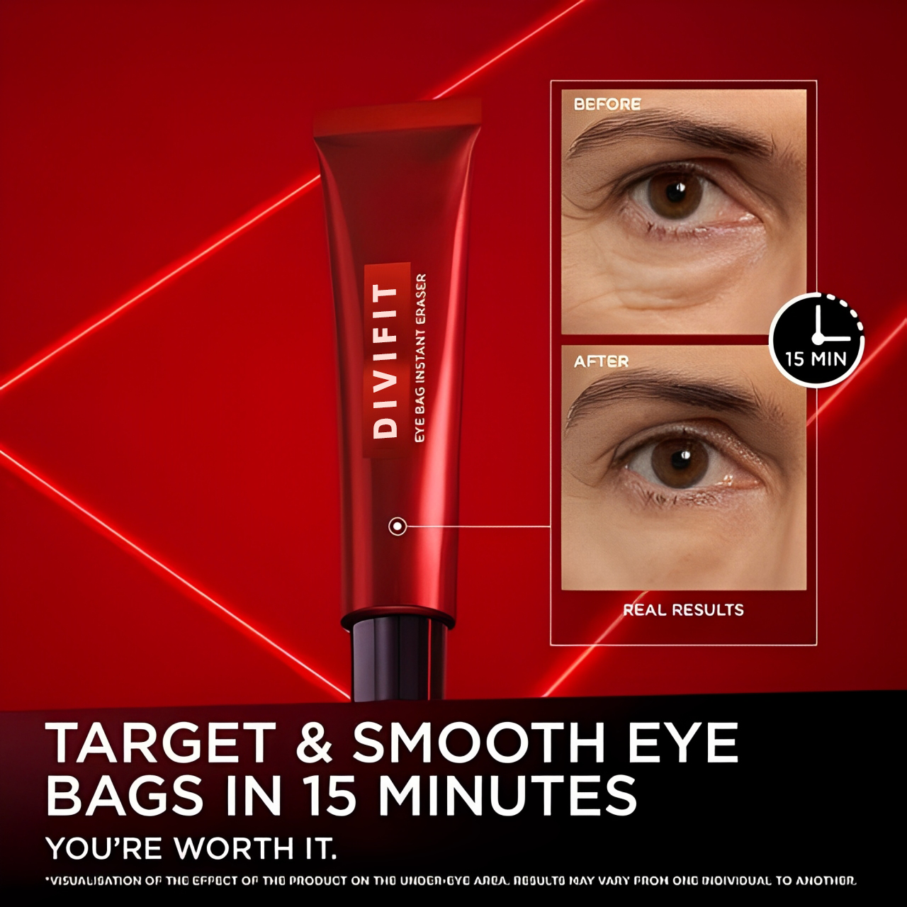 Eye Bag Instant Eraser, Tightens, Firms, & Blurs Wrinkles