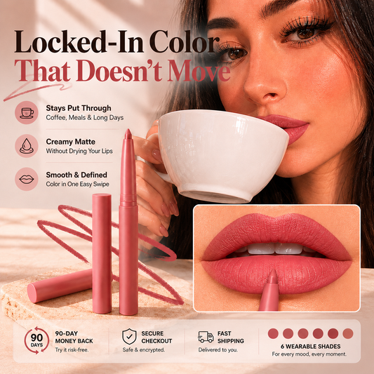 Last Day Buy 1 Get 1 Free Easy Glide Lip Liner — Creamy, Blendable Color with Smooth Application, Summervibes