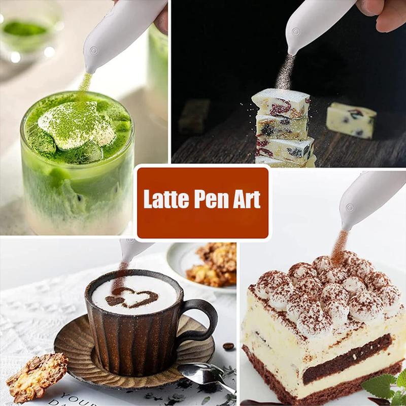Electric Latte Art Pen – Create Stunning Designs on Coffee, Cakes & Desserts