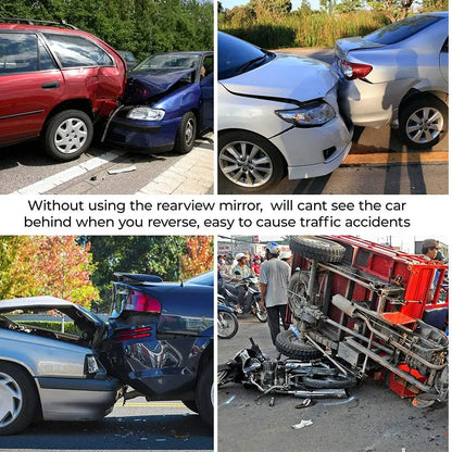 TAILEDEN™ 11.81" Panoramic Convex Rearview Mirror – Wide View, Anti-Glare, Easy Clip-On for Cars & SUVs