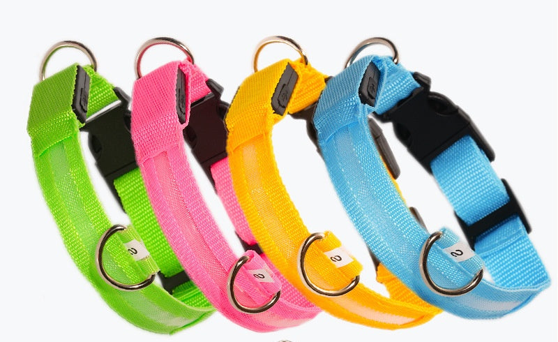 Pawzioo™ High-Brightness LED Dog Collar – Durable & Rechargeable